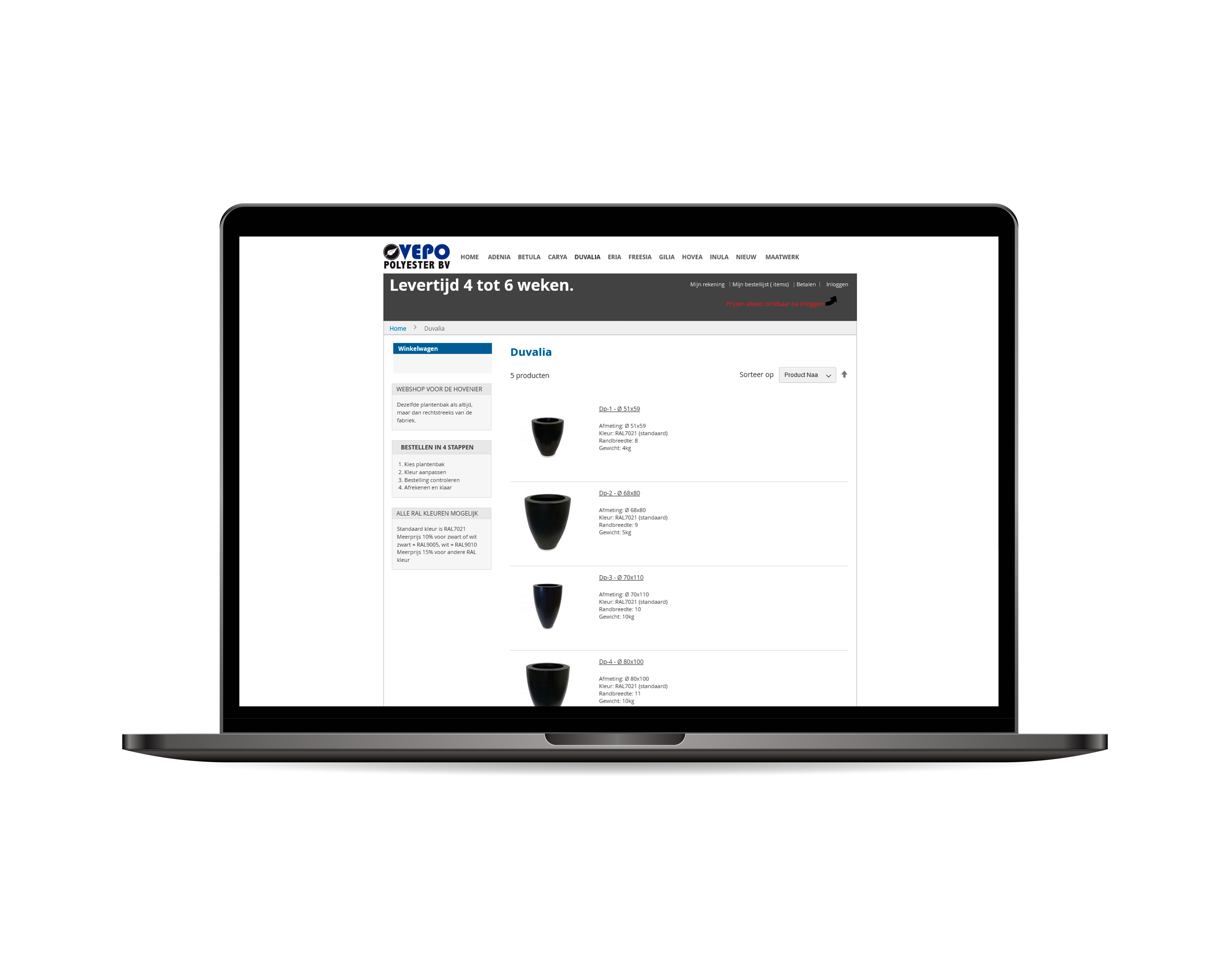 Vepo Plantenbakken Webshop