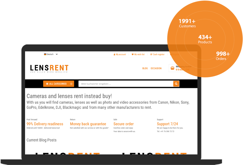 lensrent Client's Project Portfolio 1