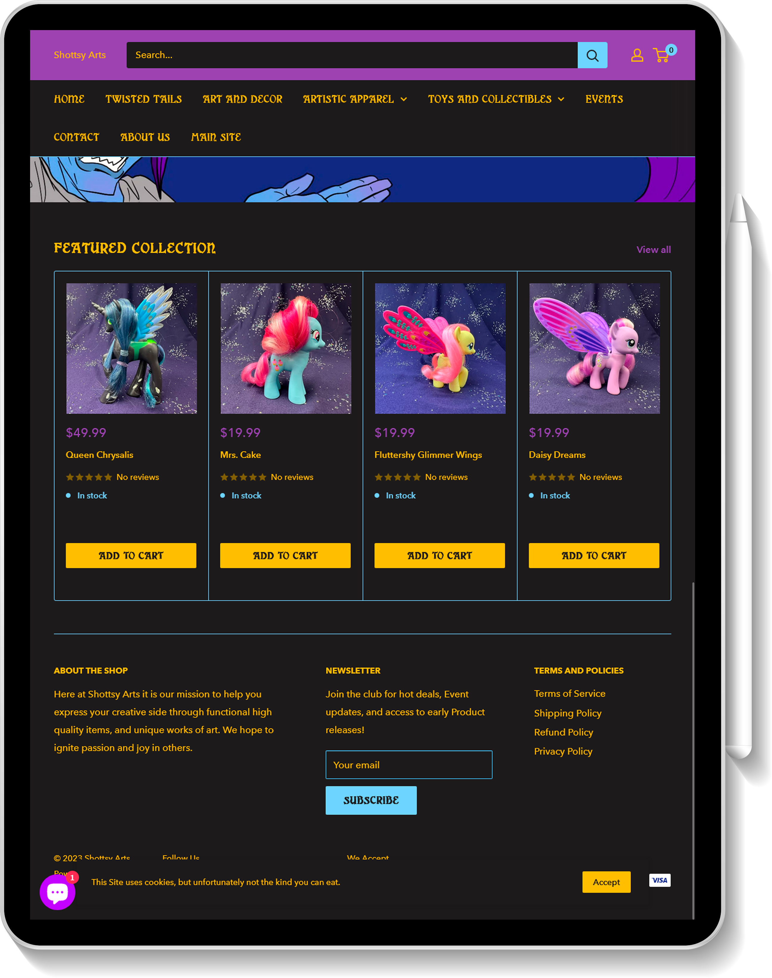 Shop Shottsy Arts Client's Project Portfolio