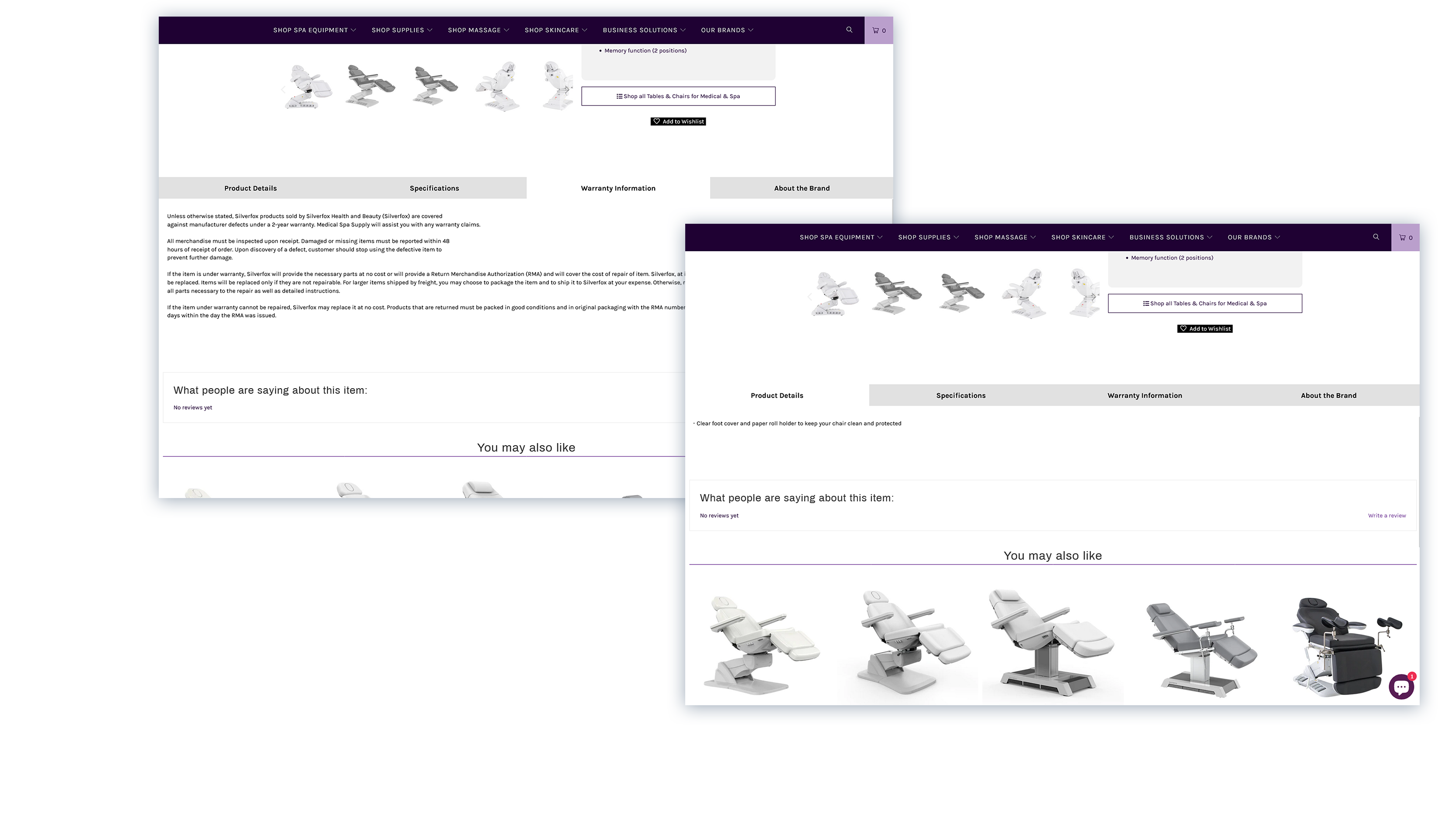 medical spa Supply Client's Project Portfolio 3