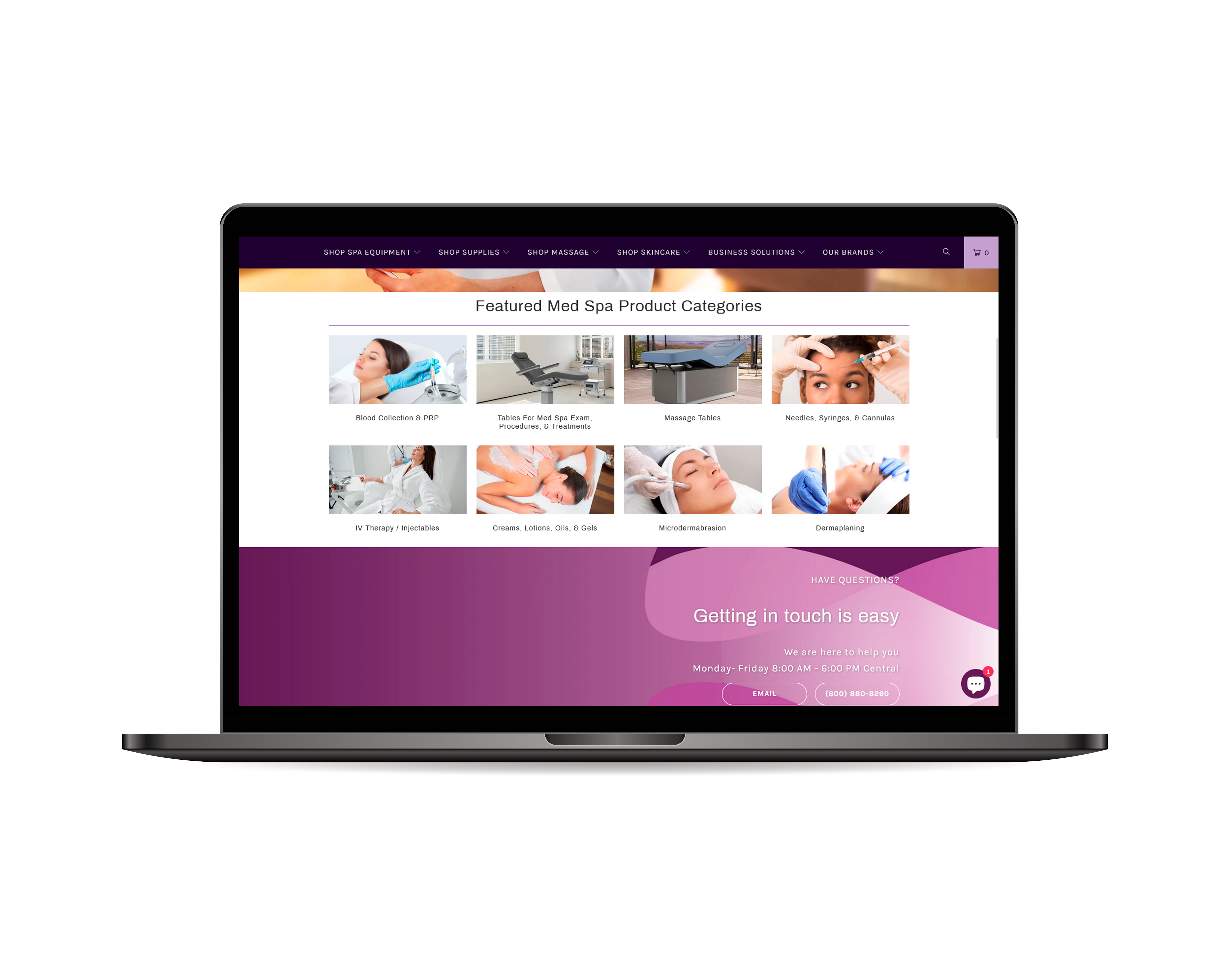 medical spa Supply Client's Project Portfolio 4
