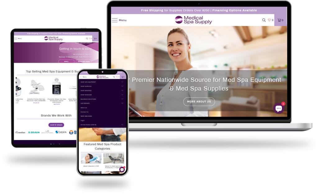 medical spa Supply Client's Project Portfolio 5