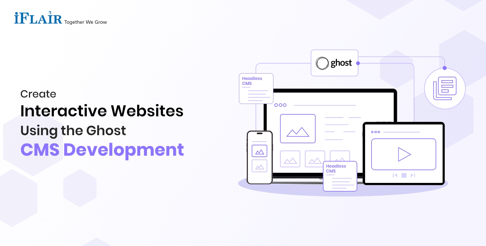 Create interactive websites using the ghost cms development iflair