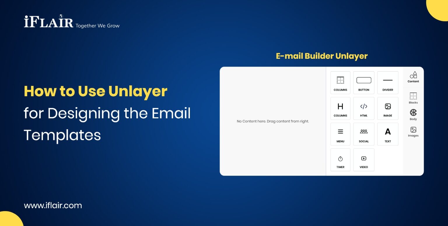 How to Use Unlayer for Designing Email Templates | iFlair
