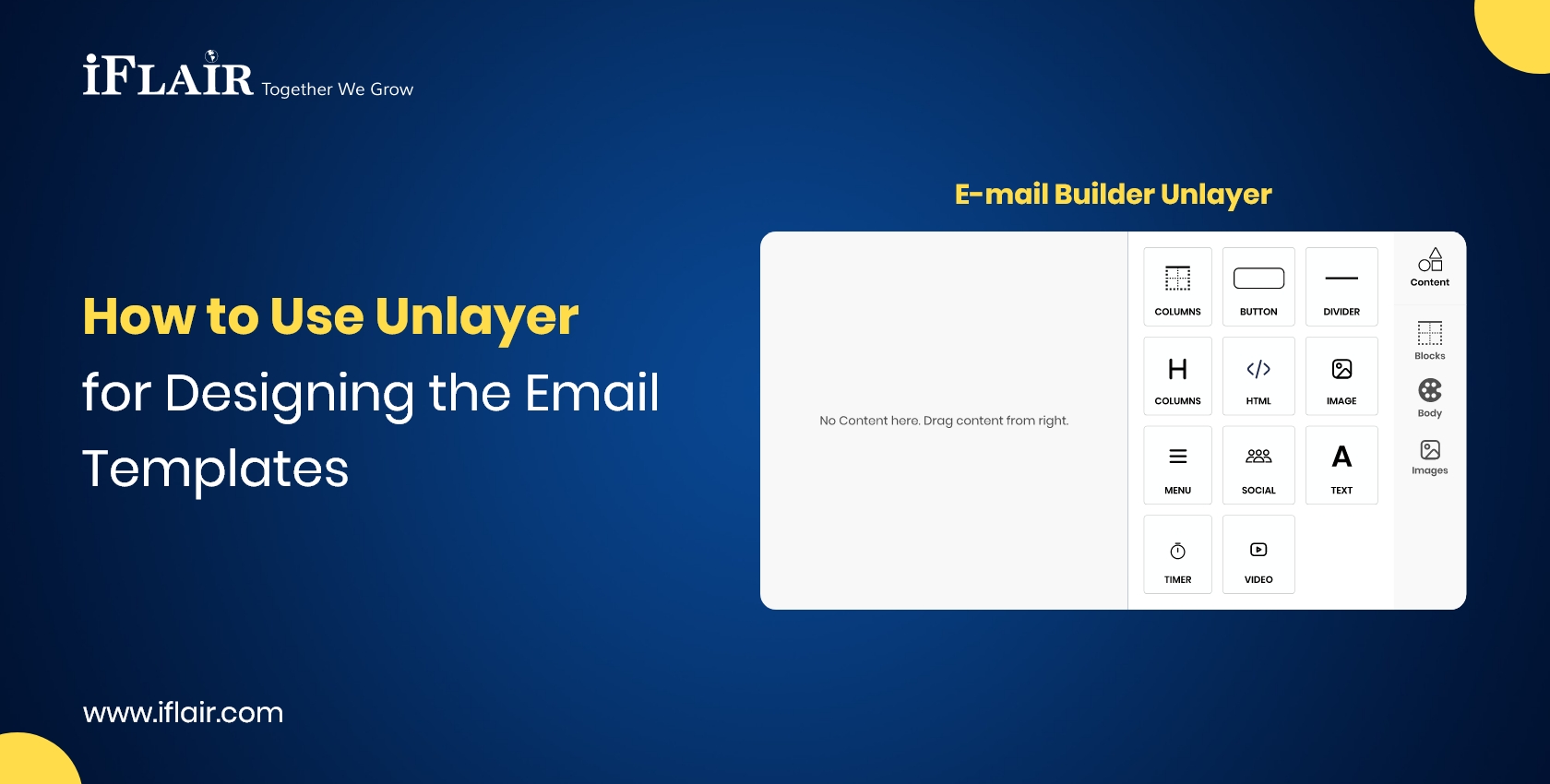 How to Use Unlayer for Designing the Email Templates