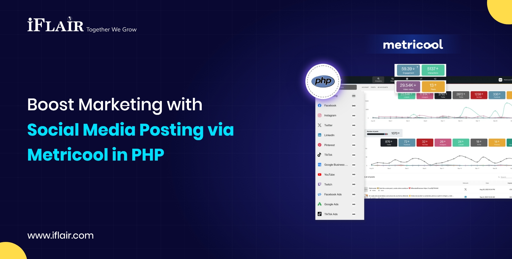 Boost Marketing withSocial Media Posting viaMetricool in PHP