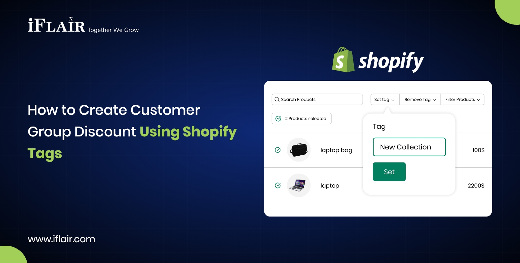 How to Create CustomerGroup Discount Using ShopifyTags