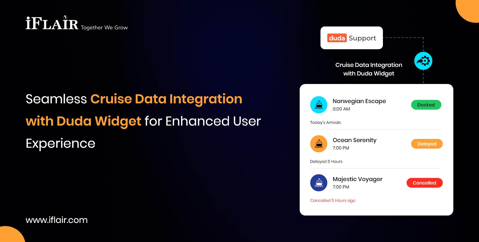 Seamless Cruise Data Integrationwith Duda Widget for Enhanced User Experience