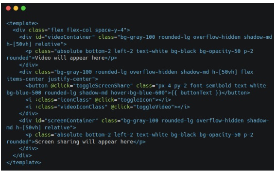 Video Conference Interface 1