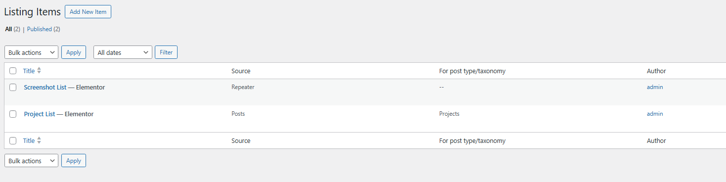 Listing Grids & Loops