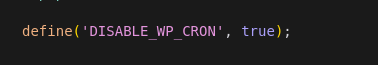 Disable WP-Cron’s Default Behavior (Optional but Recommended)