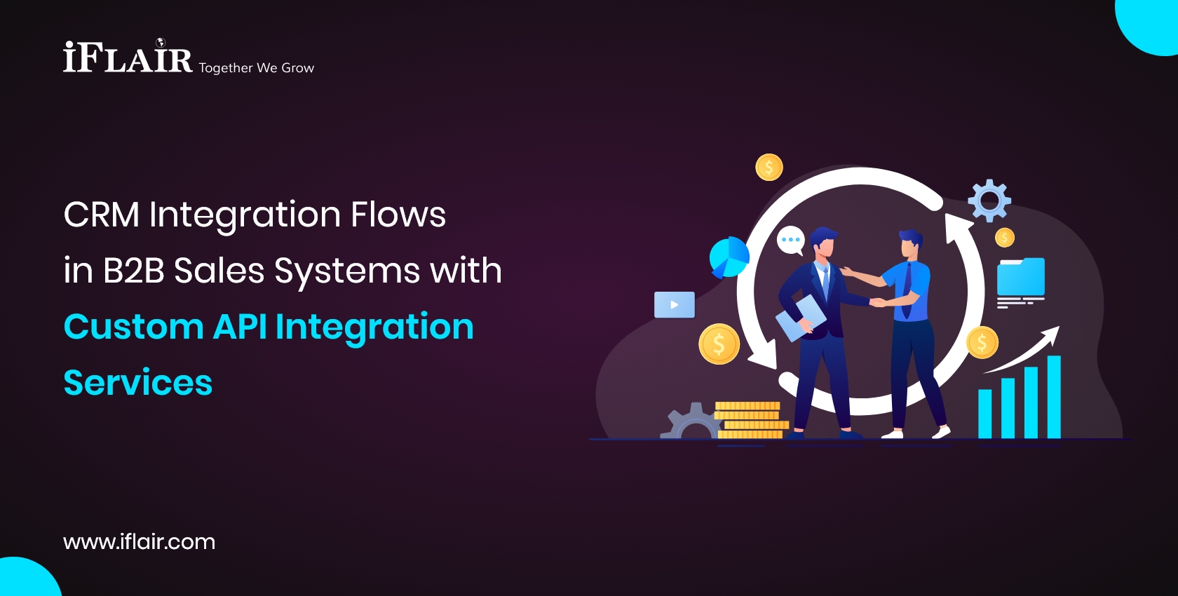 CRM Integration Flowsin B2B Sales Systems withCustom API IntegrationServices