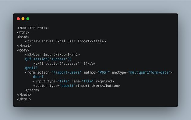 Excel and CSV in Laravel