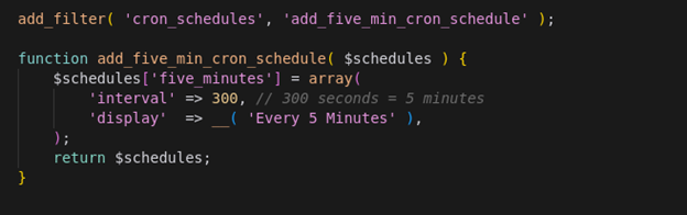 (Optional) Add Custom Schedules