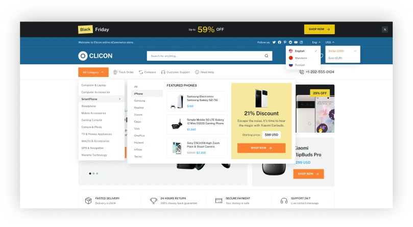 E-commerce Web API Platform All Categories