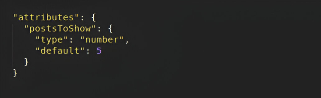 Add Attributes to block.json