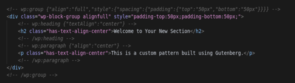 Create Your Pattern HTML